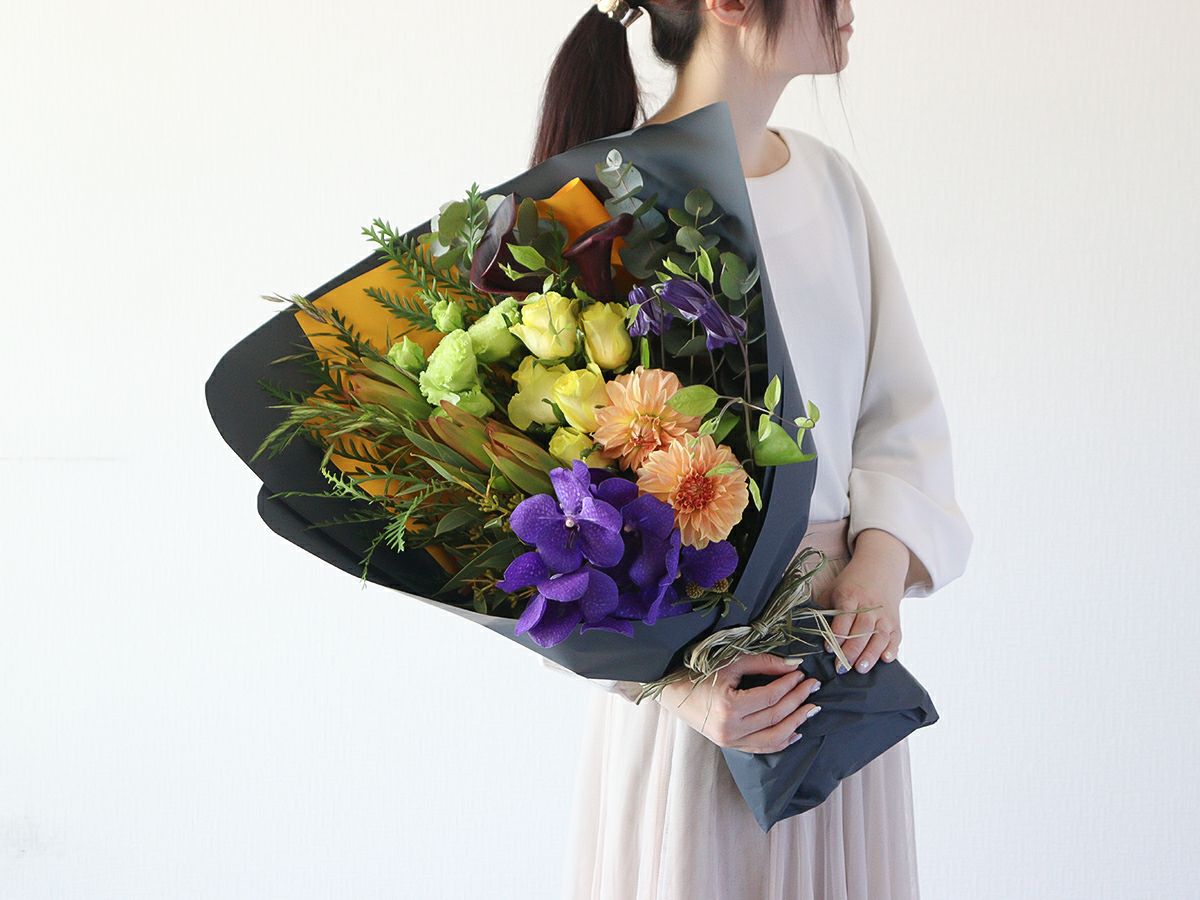 【父の日GIFTにおすすめ】旅するケニアバラブーケ（ワンサイド）